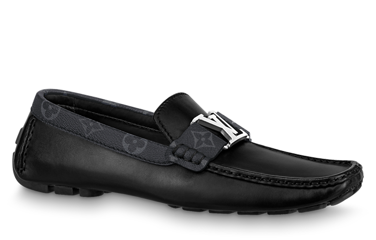 LOUIS VUITTON Monte Carlo Moccasin Shoes 'Black' 1A8F78 #