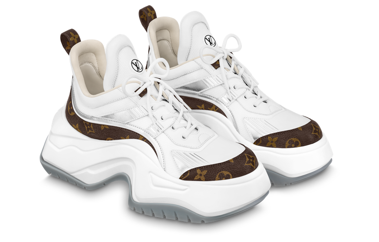 LOUIS VUITTON Archlight 2.0 Platform Sneakers 'White Brown Monogram' 1ABIHL #