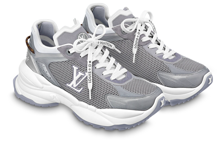 (WMNS) LOUIS VUITTON Run 55 Sneakers 'Grey Silver' 1ABVJ4 #