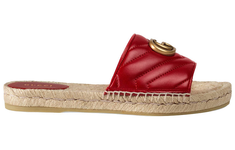 (WMNS) Gucci G Shoe Red 573028-BKO00-6433 #.