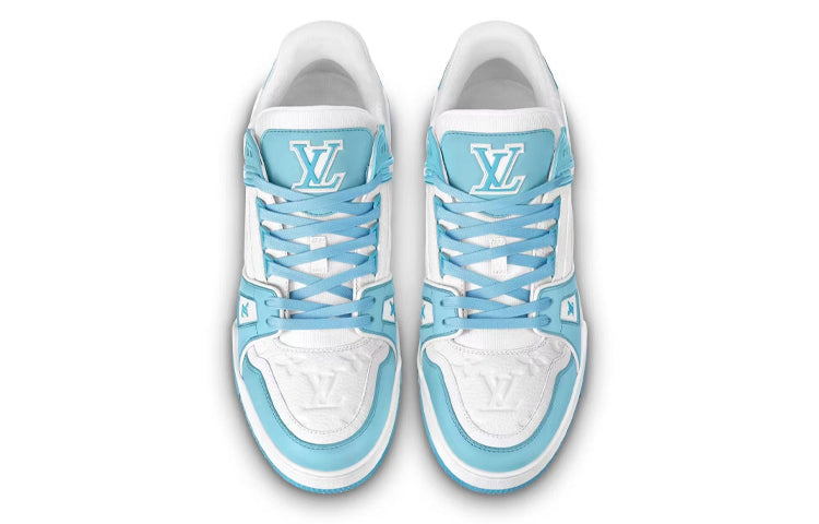 LOUIS VUITTON LV Trainer 'White Sky Blue' 1AA6X0 #