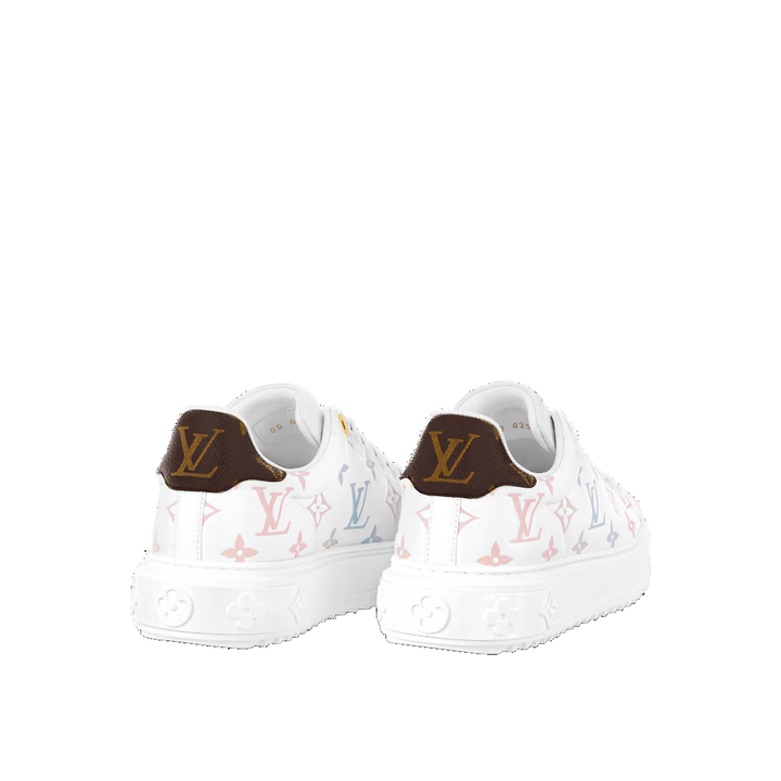 (WMNS) LOUIS VUITTON Time Out Sneakers 'White with Dreamy Monogram' 1ABZMF #