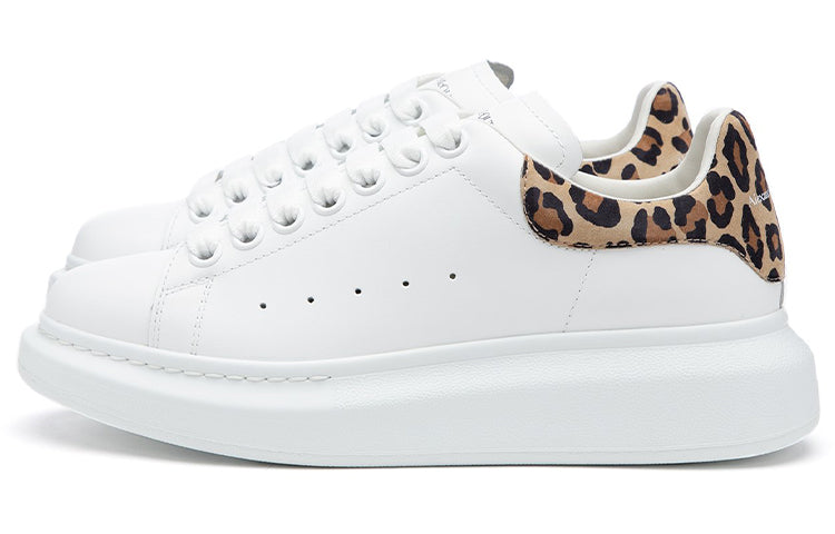 (WMNS) Alexander McQueen Oversized Sneaker 'White Leopard Suede' 650787WHZ4T9316 #