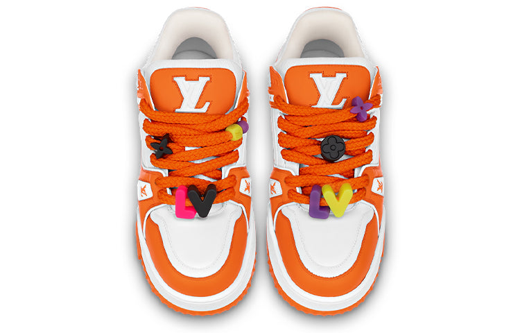 LOUIS VUITTON LV Trainer Maxi Sneakers 'Orange ' 1AB8SZ #
