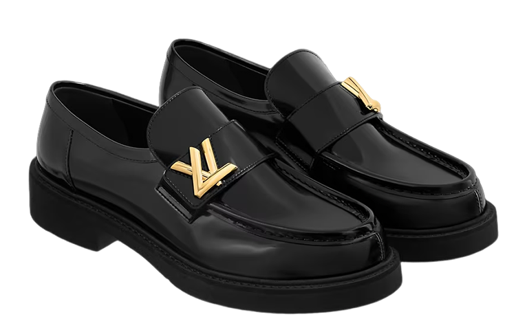 (WMNS) LOUIS VUITTON LV Academy Loafers 'Black' 1ABPBH #