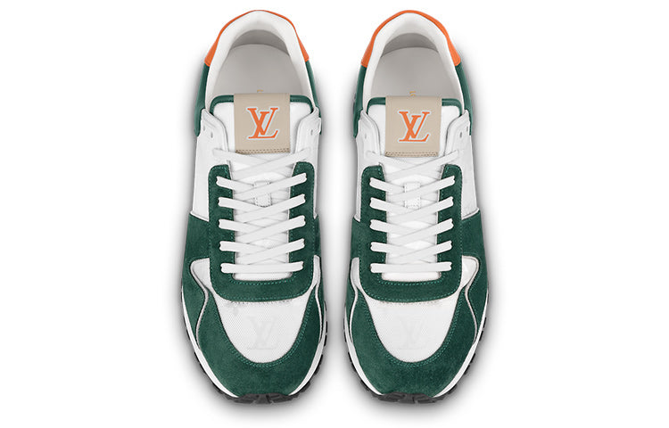 LOUIS VUITTON Run Away Sneakers 'White Green Orange' 1ABMEN #