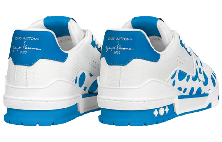 LOUIS VUITTON x YAYOI KUSAMA Sneaker 'White Blue' 1ABD1A #.