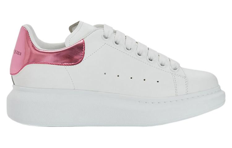 (WMNS) Alexander McQueen Oversized Sneaker 'White Pink Metallic' 676702WICGG9993 #
