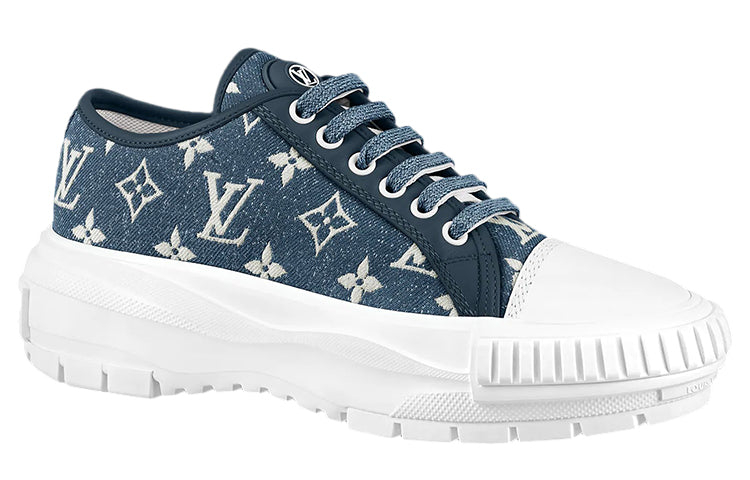 (WMNS) LOUIS VUITTON LV Squad Sneakers 'Denim Monogram' 1A9S01 #