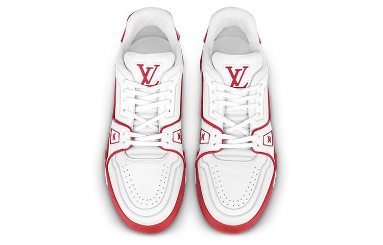 LOUIS VUITTON Trainers 'Red White' 1A8SK2 #.