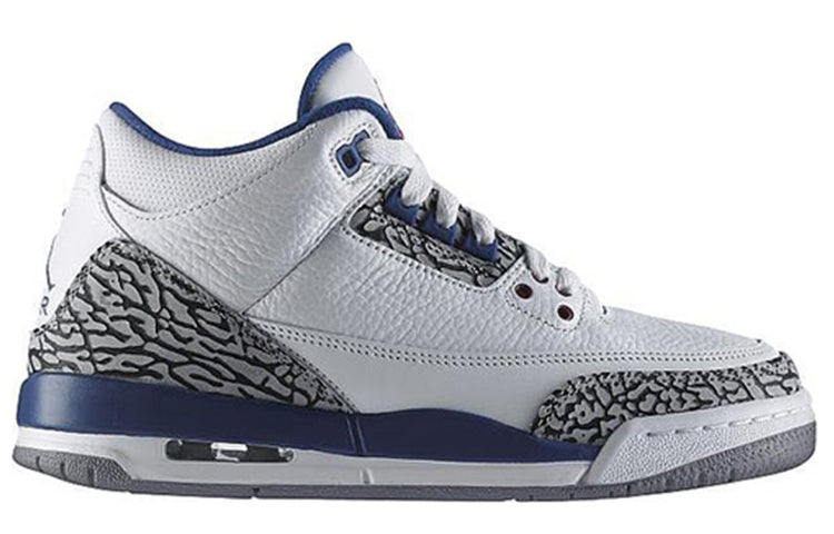(GS) Air Jordan 3 Retro 'True Blue' 2011 398614-104 #