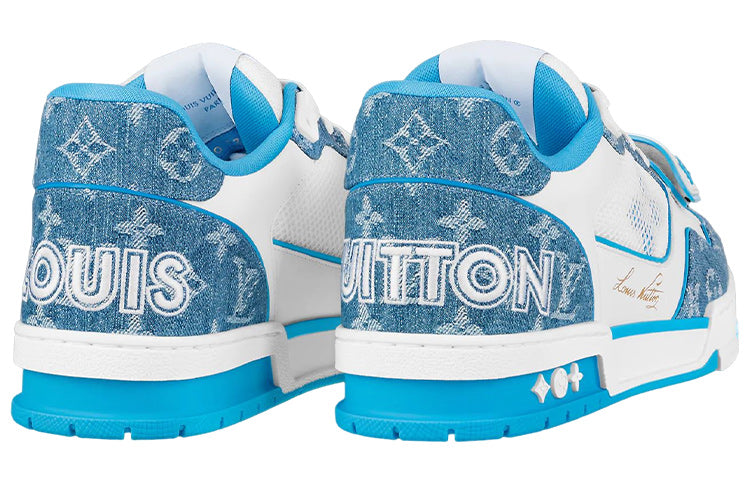 LOUIS VUITTON LV Trainer 'Monogram Denim Blue' 1A9ZI6 #