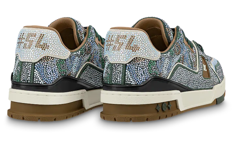 LOUIS VUITTON Trainers 'Grey Crystals' 1AARH6 #.
