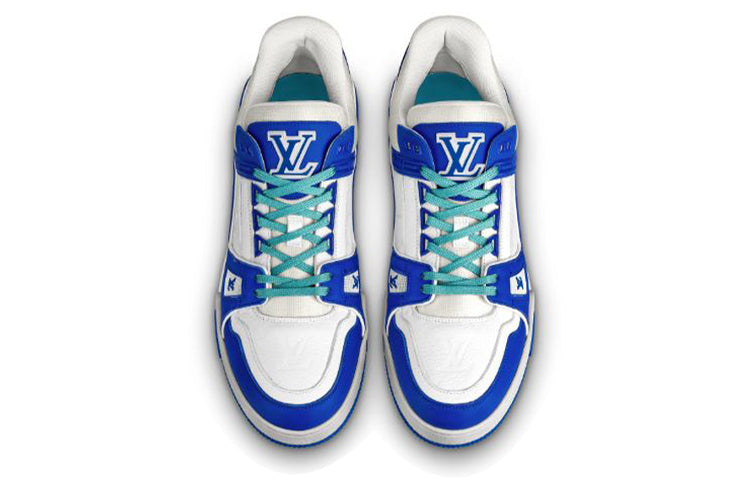 LOUIS VUITTON Trainer Sneakers 'White Blue' 1A813N #.