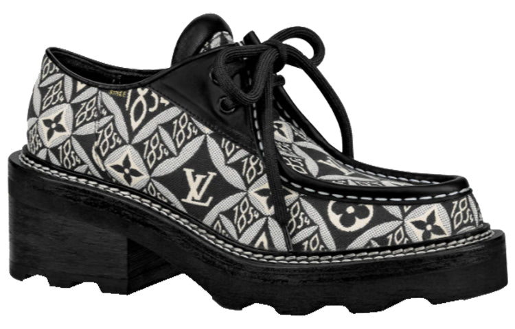 (WMNS) LOUIS VUITTON LV Beaubourg Loafers 'Black' 1A8D3E #