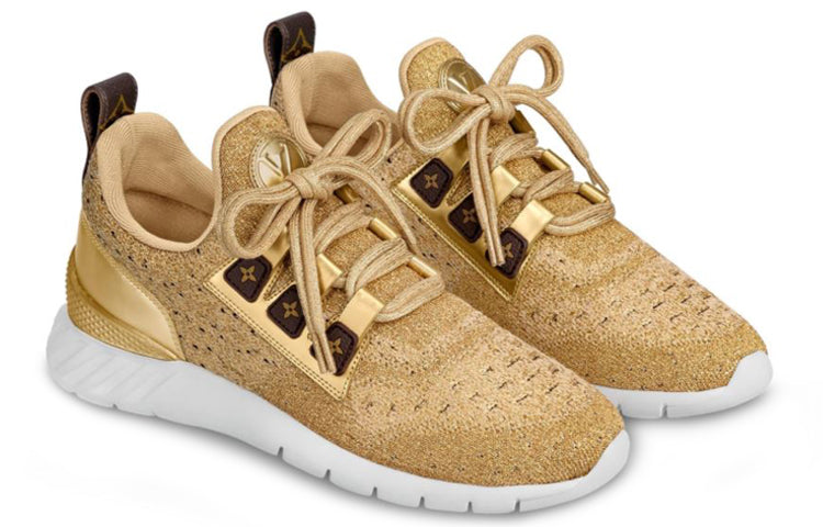 (WMNS) LOUIS VUITTON LV Aftergame Sports Shoes Gold 1A577T #