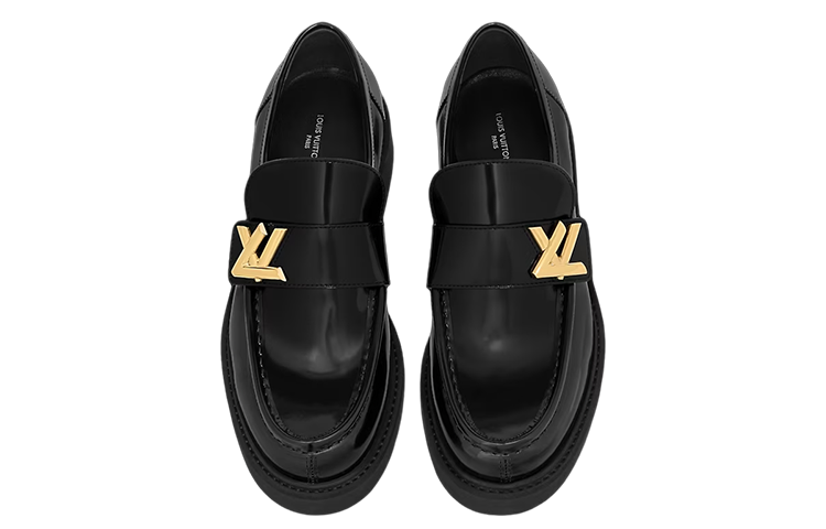 (WMNS) LOUIS VUITTON LV Academy Loafers 'Black' 1ABPBH #