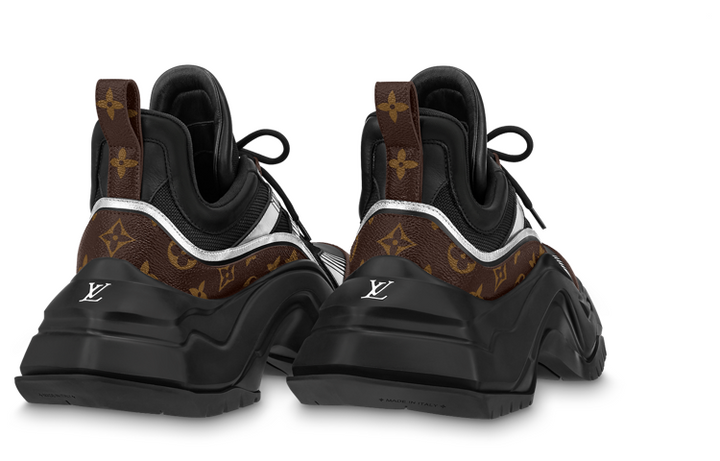 LOUIS VUITTON Archlight 2.0 Platform Sneakers 'Black White with Brown Monogram' 1ABIHC #
