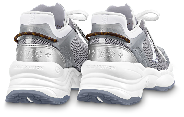 (WMNS) LOUIS VUITTON Run 55 Sneakers 'Grey Silver' 1ABVJ4 #