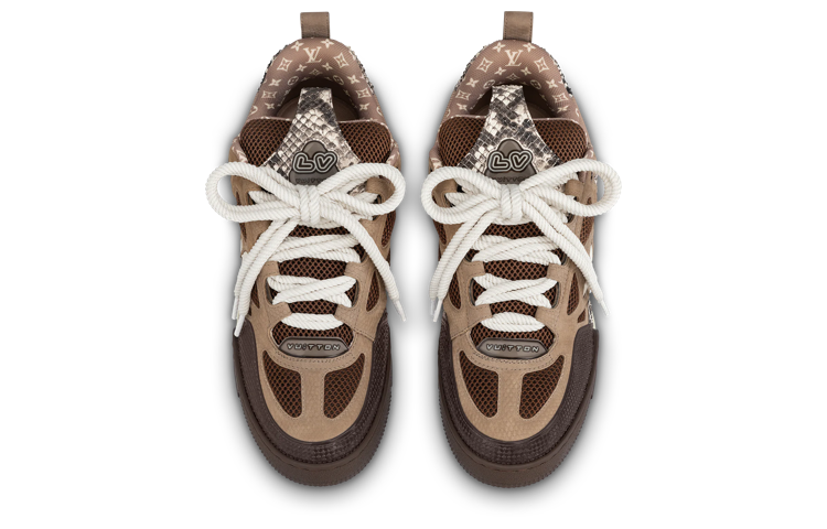 LOUIS VUITTON Skate Sneakers 'Brown' 1ABMG5 #