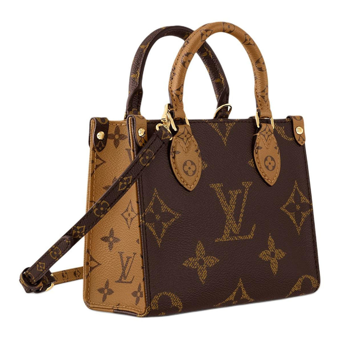 (WMNS) LOUIS VUITTON OnTheGo BB Monogram Reverse Canvas Handbag 'Brown' M46839 #