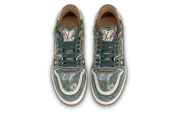 LOUIS VUITTON Trainers 'Grey Crystals' 1AARH6 #.