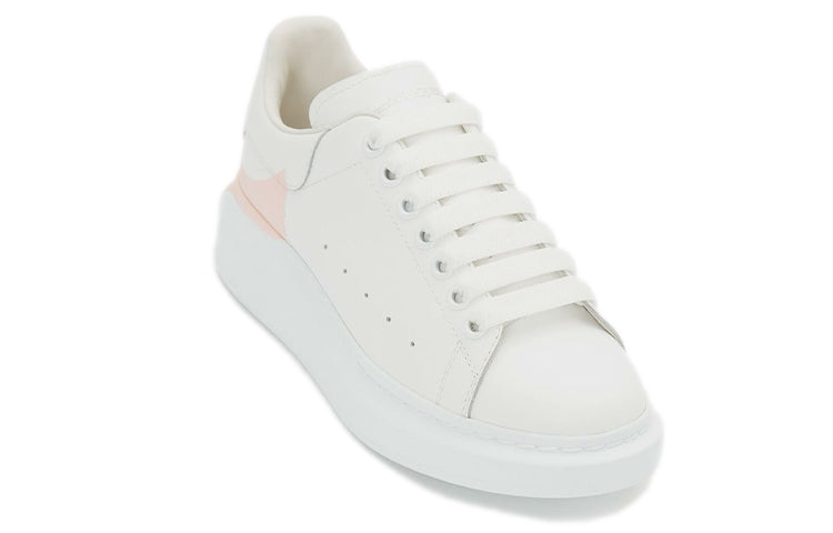 (WMNS) Alexander McQueen Oversized Sneaker 'White Pink Heel' 650789WHZ4U9648 #