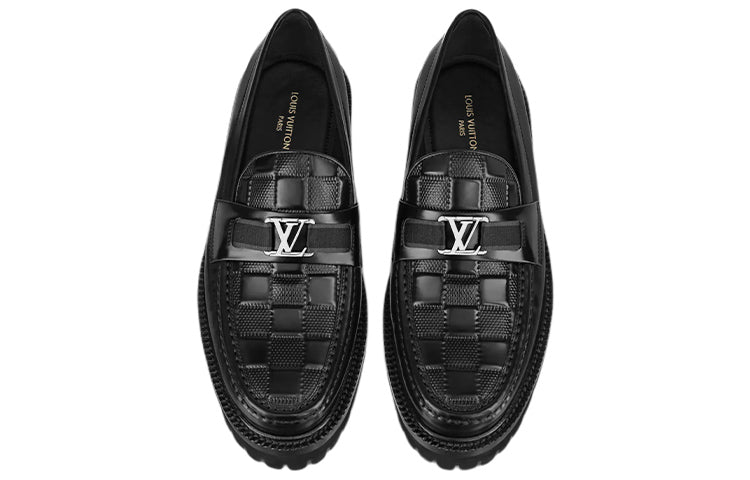 LOUIS VUITTON LV Major Loafers 'Black Crocodile' 1A9HXA #