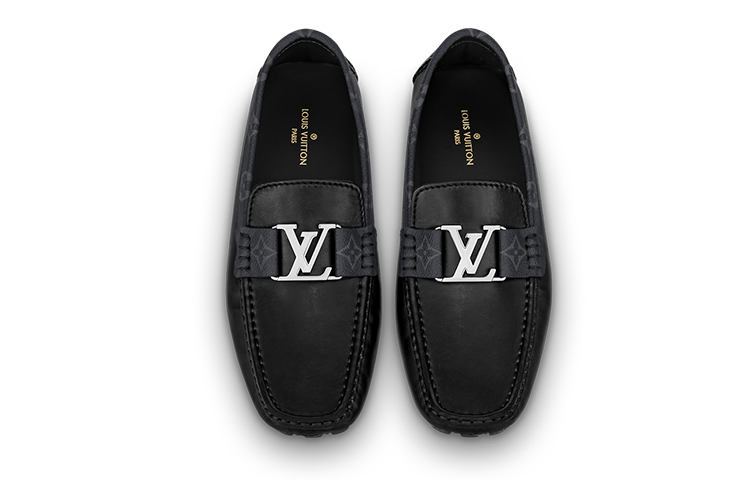 LOUIS VUITTON Monte Carlo Moccasin Shoes 'Black' 1A8F78 #