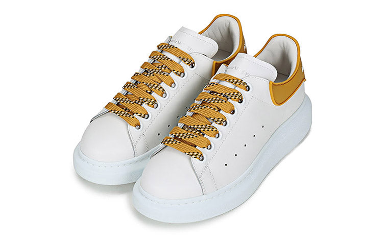(WMNS) Alexander McQueen Oversized Sneaker 'White Mustard' 621056WHXMT9718 #