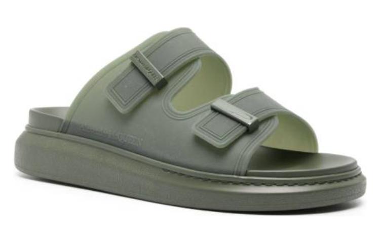 Alexander McQueen Hybrid Sandals 'Olive' 663563W4TM63211 #