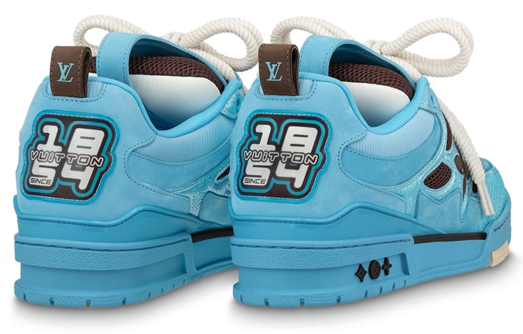 LOUIS VUITTON Skate Sneakers 'Blue Brown' 1ABMID #