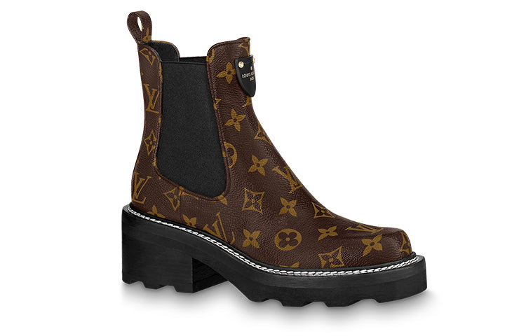 (WMNS) LOUIS VUITTON LV Beaubourg Ankle Boots 'Brown' 1A8QCI #