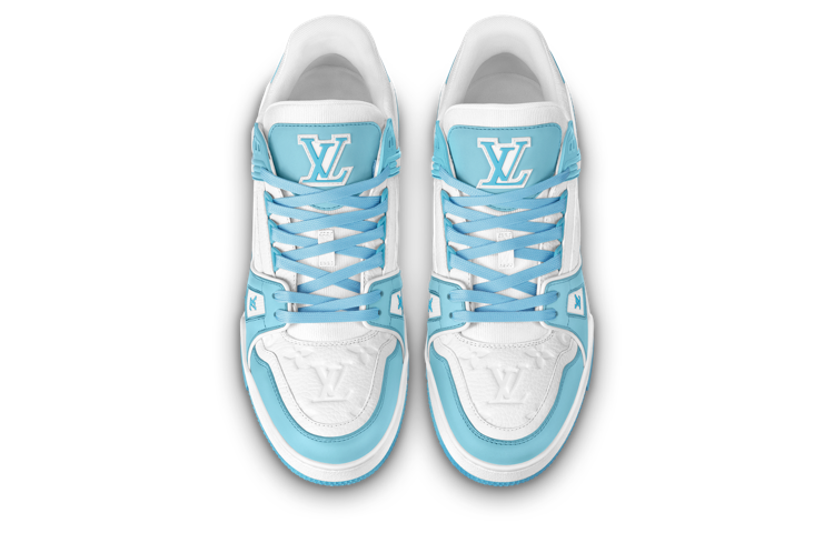 LOUIS VUITTON LV Trainers 'White Monogram Blue' 1ABOFI #