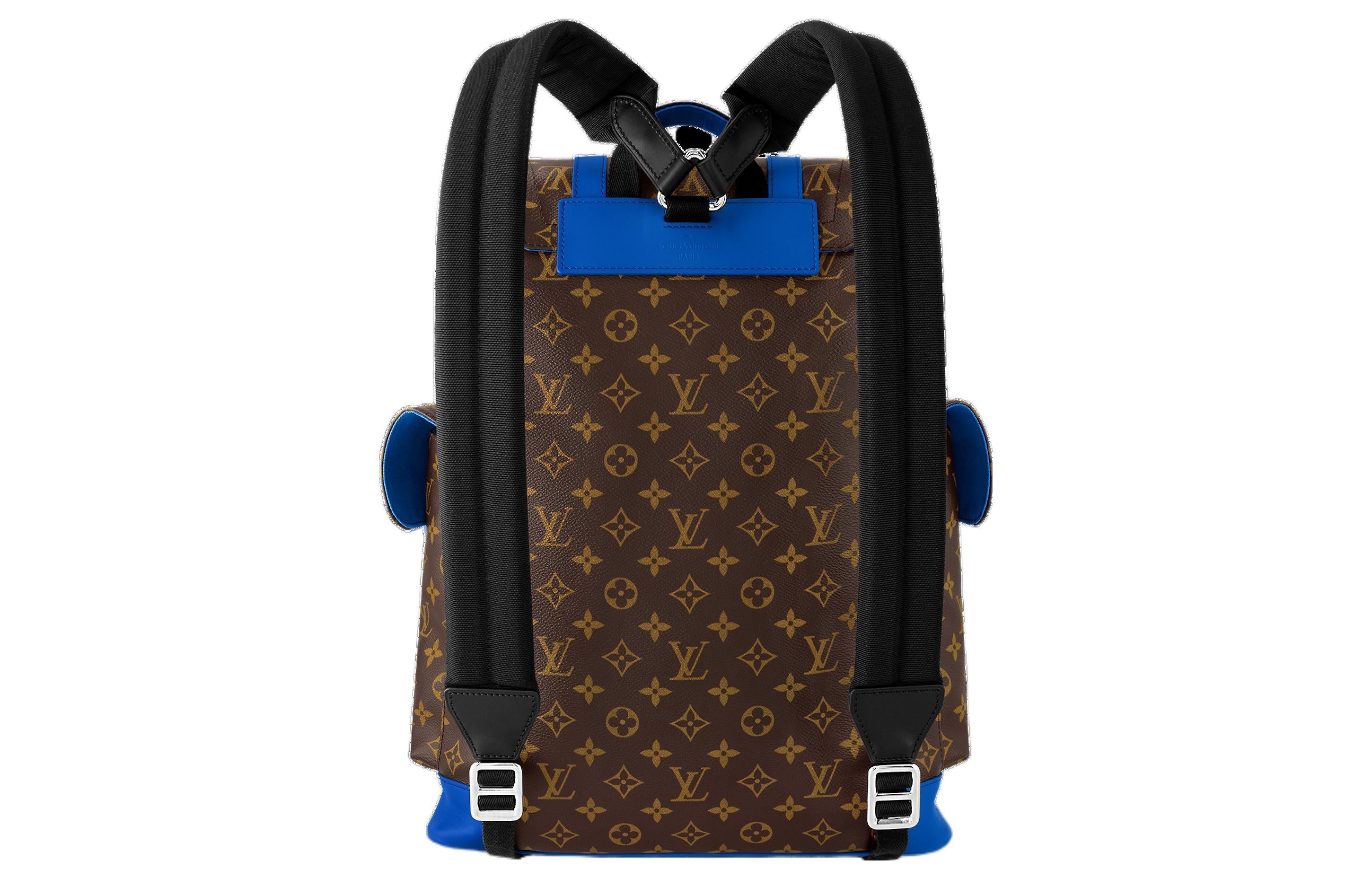 LOUIS VUITTON Christopher MM Monogram Macassar Canvas 'Brown Blue' M46813 #
