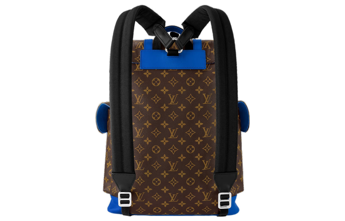 LOUIS VUITTON Christopher MM Monogram Macassar Canvas 'Brown Blue' M46813 #