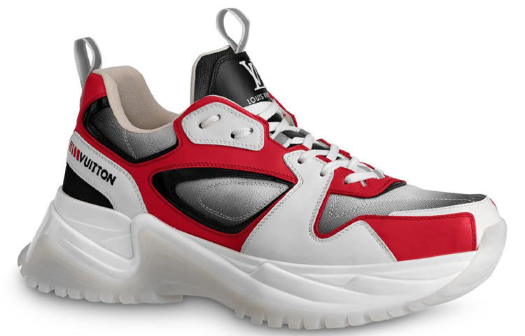 LOUIS VUITTON Run Away Pulse Sneakers 'White Red Black;