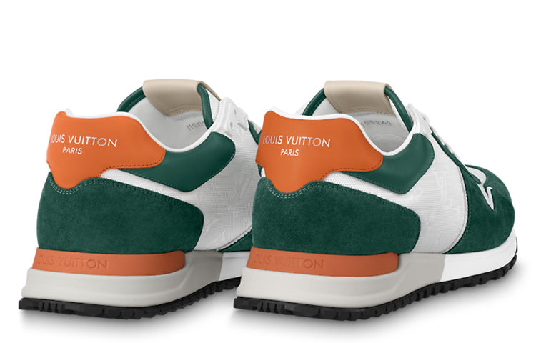 LOUIS VUITTON Run Away Sneakers 'White Green Orange' 1ABMEN #