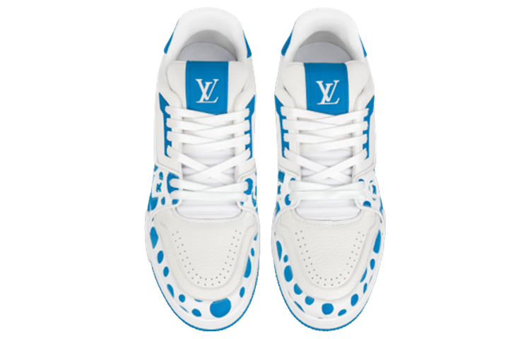 LOUIS VUITTON x YAYOI KUSAMA Sneaker 'White Blue' 1ABD1A #.