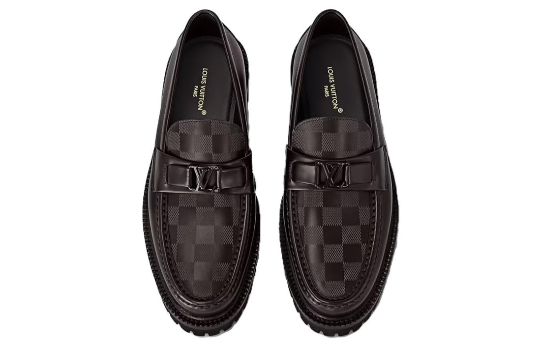 LOUIS VUITTON Major Loafers 'Brown Plaid' 1AC5X9 #
