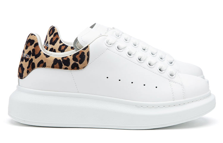 (WMNS) Alexander McQueen Oversized Sneaker 'White Leopard Suede' 650787WHZ4T9316 #