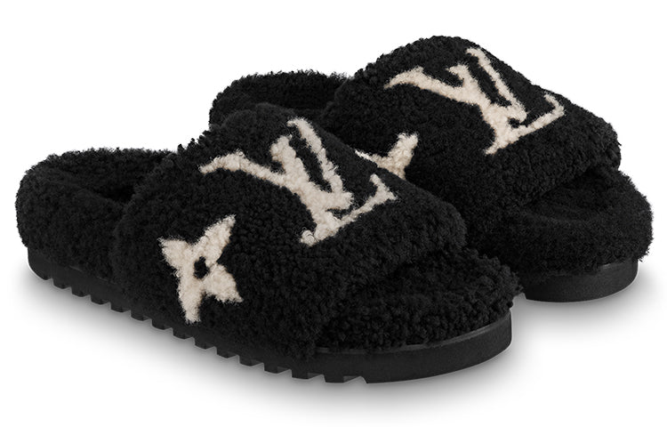 (WMNS) LOUIS VUITTON Paseo Comfort Flat Sandals 'Black' 1ABWDN #