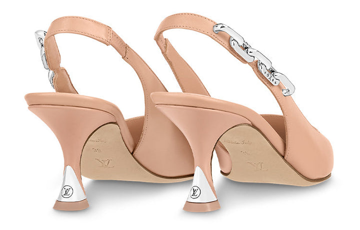 (WMNS) LOUIS VUITTON Sparkle 65mm Slingback Pumps 'Pink' 1ABPJP #