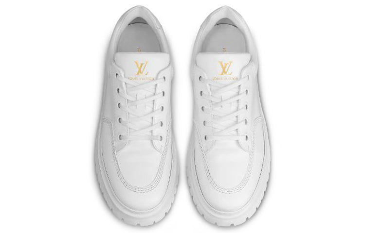 LOUIS VUITTON Abbesses Derby Shoes 'White' 1A5XKX #