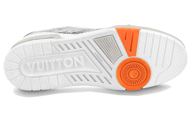 LOUIS VUITTON Trainer Sneakers 'Silver' 1A8KGQ #.