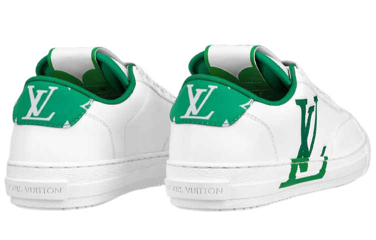 LOUIS VUITTON Charlie Sneakers 'White Green' 1AANJ7 #