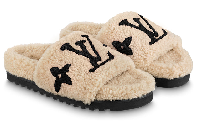 (WMNS) LOUIS VUITTON Paseo Comfort Flat Sandals 'Beige' 1ABWD1 #