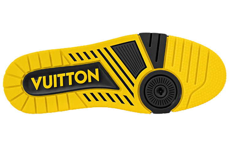 LOUIS VUITTON LV Trainers 'Black Grey Yellow Crystals' 1A9JXJ #