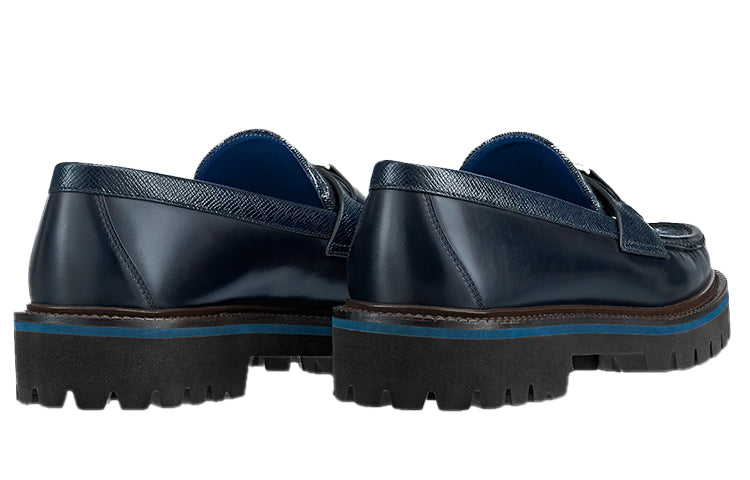 LOUIS VUITTON Major Loafers 'Navy Monogram with Monogram Deco' 1A8YJZ  #