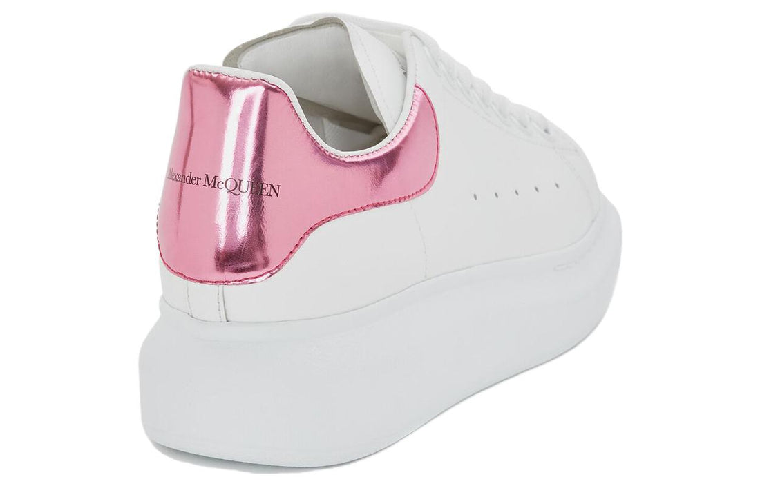 (WMNS) Alexander McQueen Oversized Sneaker 'White Pink Metallic' 676702WICGG9993 #